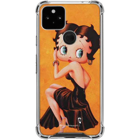 Betty Boop Little Black Dress Google Pixel 5a 5G Clear Case